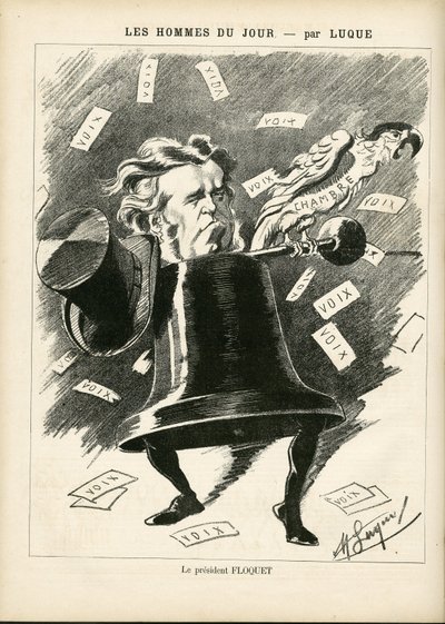 Illustrazione di Manuel Luque per la Copertina di La Caricature (1880) da Manuel Luque