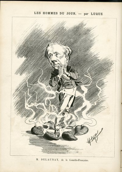 Illustrazione di Manuel Luque (1854-1919) per la Copertina di La Caricature (1880) da Manuel Luque