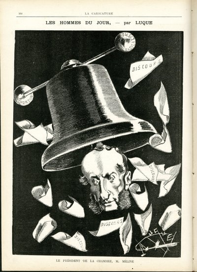 Illustrazione di Manuel Luque in La Caricature (1880) da Manuel Luque