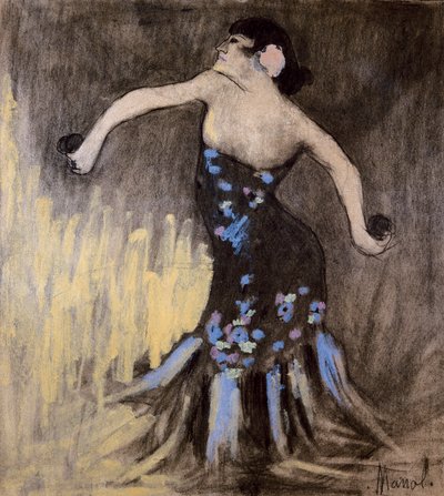 Ballerina di flamenco da Manuel Martinez Hugue Manolo
