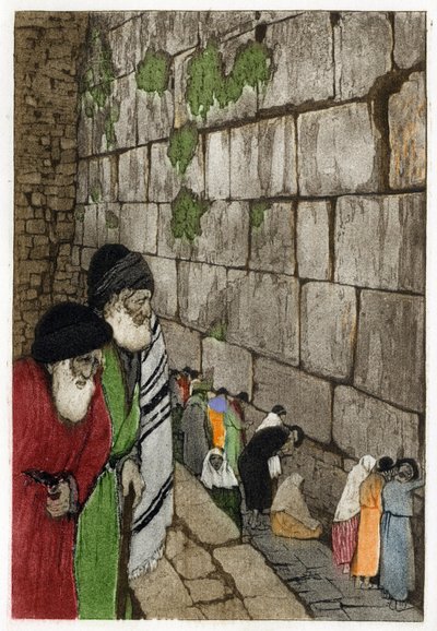 Ebrei davanti al Muro del Pianto, l