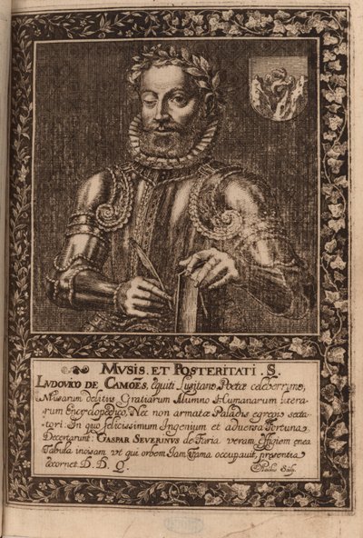 Ritratto del poeta Luís Vaz de Camões, 1624 da Manuel Severim de Faria