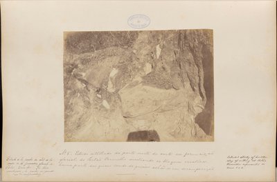 Studio dettagliato della parte settentrionale della carta nella formazione glaciale di Red Gate da Marc Ferrez
