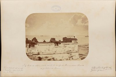 Vista della punta settentrionale della scogliera di Pernambuco dalla fortezza di Brum da Marc Ferrez