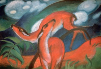 Cervo rosso II da Franz Marc