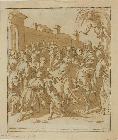 Cristo entra a Gerusalemme da Marcantonio Bassetti
