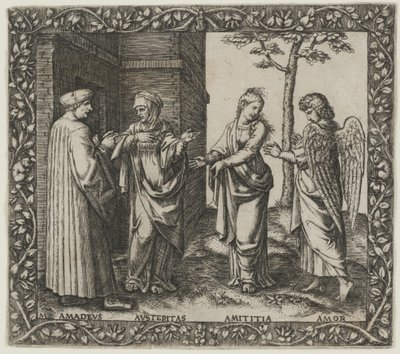 Amadeus Berruti con Austeritas, Amititia e Amor da Marcantonio Raimondi