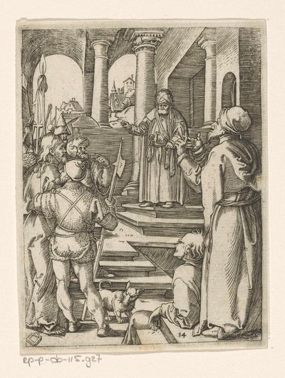 Cristo davanti a Pilato (Passione di Cristo) da Marcantonio Raimondi