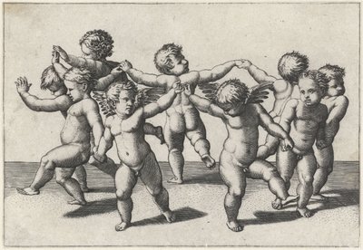 Putti danzanti da Marcantonio Raimondi