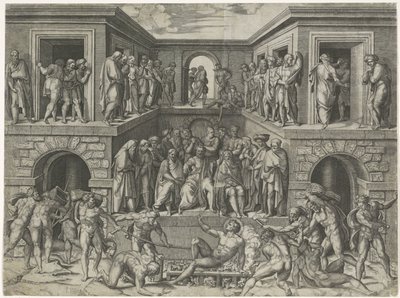 Il martirio di San Lorenzo da Marcantonio Raimondi
