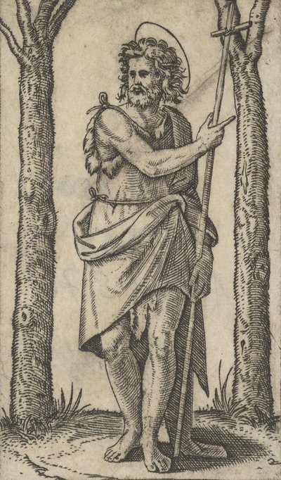 San Giovanni Battista con un bastone, dalla serie 