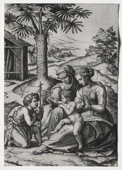 Madonna della palma da Marcantonio Raimondi