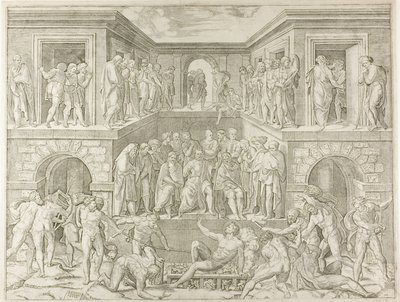 Martirio di San Lorenzo da Marcantonio Raimondi