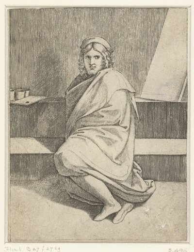 Ritratto del pittore Raffaello da Marcantonio Raimondi