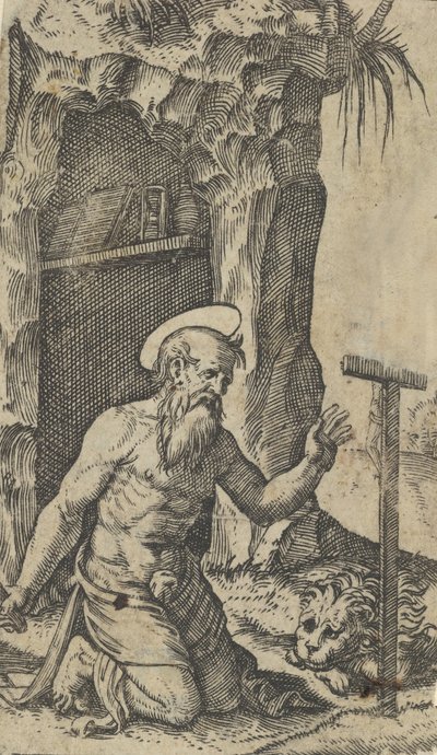 San Girolamo inginocchiato davanti a un crocifisso, dalla serie 