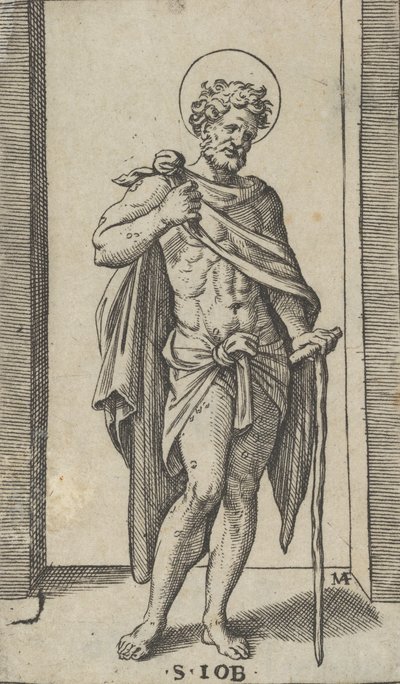 San Giobbe, con un mantello, dalla serie 