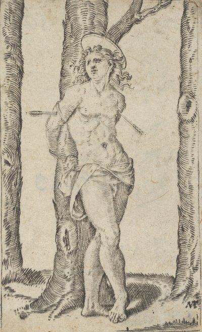 San Sebastiano legato a un albero trafitto da frecce, dalla serie 
