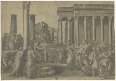 Salomone e la regina di Saba da Marcantonio Raimondi