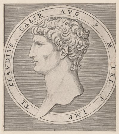 Speculum Romanae Magnificentiae: Claudio, dai Dodici Cesari da Marcantonio Raimondi