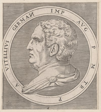 Speculum Romanae Magnificentiae: Vitellio, dai Dodici Cesari da Marcantonio Raimondi