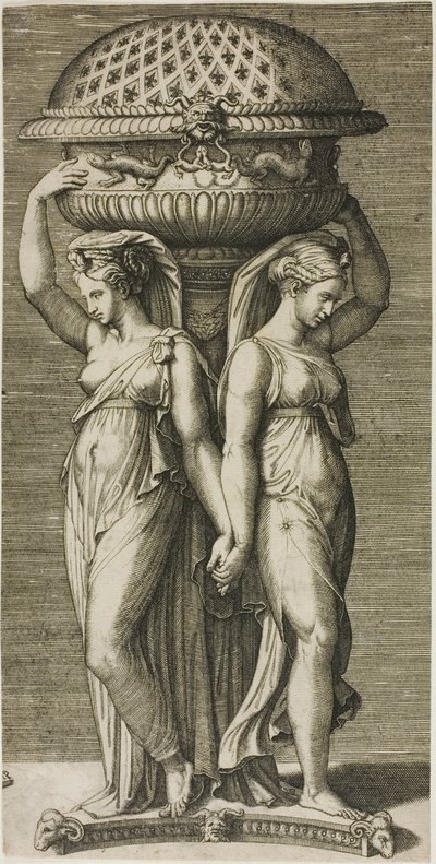 Il bruciatore di incenso da Marcantonio Raimondi