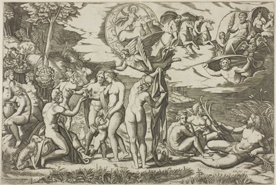 Il giudizio di Paride da Marcantonio Raimondi