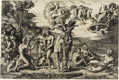 Il Giudizio di Paride da Marcantonio Raimondi