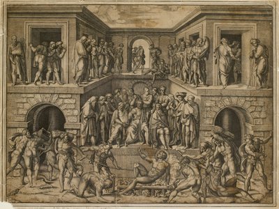 Il martirio di San Lorenzo da Marcantonio Raimondi