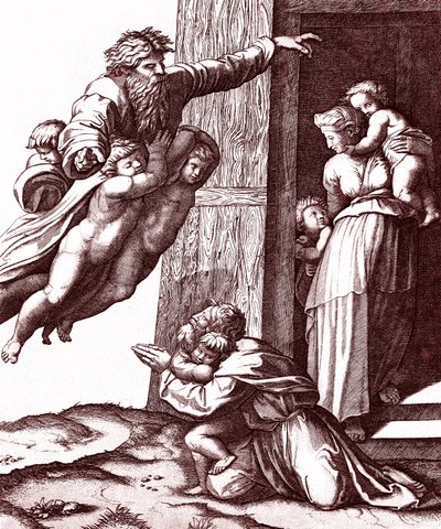 La vocazione di Abramo da Marcantonio Raimondi