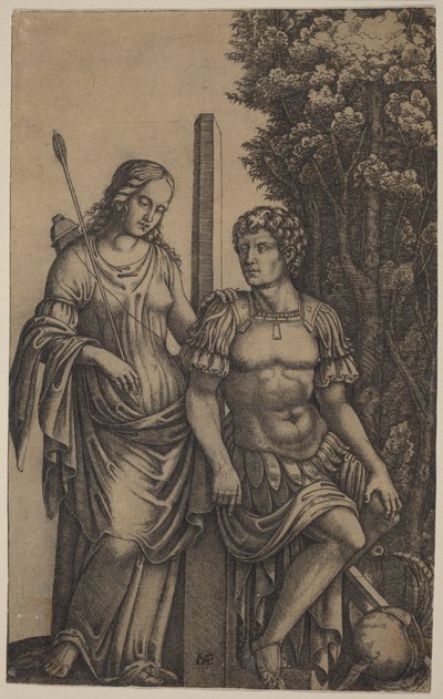 Venere che appare a Enea da Marcantonio Raimondi