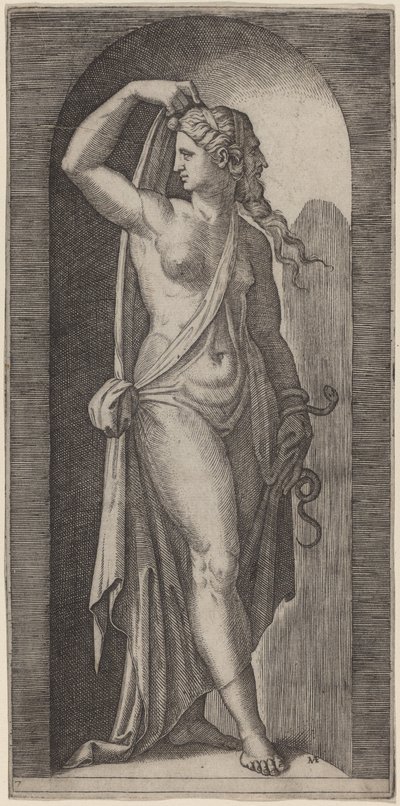 Prudenza da Marcantonio Raimondi after Raphael