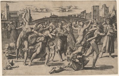 Il Massacro degli Innocenti da Marcantonio Raimondi after Raphael