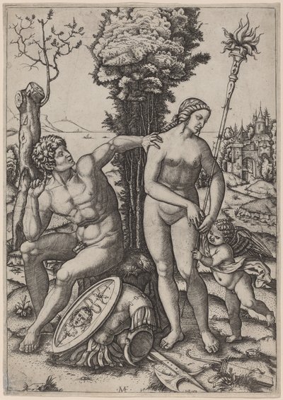 Marte, Venere e Eros da Marcantonio Raimondi possibly after Andrea Mantegna