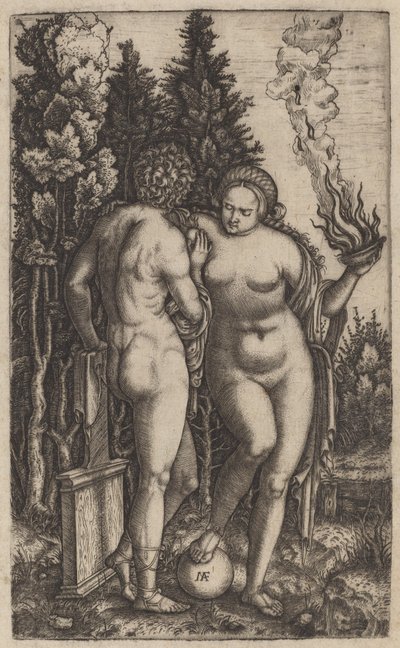 Uomo e Donna con una Palla da Marcantonio Raimondi possibly after Francesco Francia