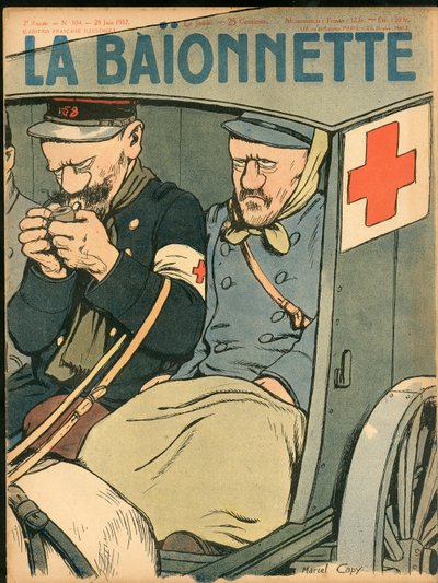 Copertina di La Baionnette, Satirico a colori da Marcel Amable O.L. Capy