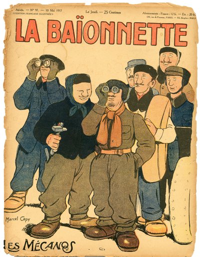 Copertina di La Baionnette, Satirico a Colori da Marcel Amable O.L. Capy