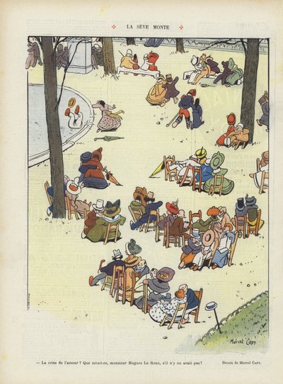 La linfa sale. Illustrazione per Le Rire da Marcel Amable O.L. Capy