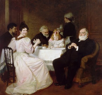 Riunione di famiglia a casa di Madame Adolphe Brisson da Marcel Andre Baschet