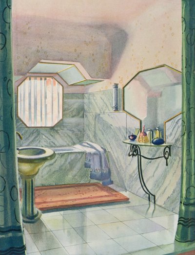 Bagno progettato da Marcel Dalmas, da 