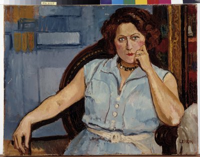 Ritratto di donna seduta da Marcel Leprin
