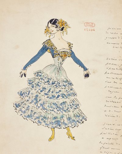 Carmen, bozzetto di costume per l