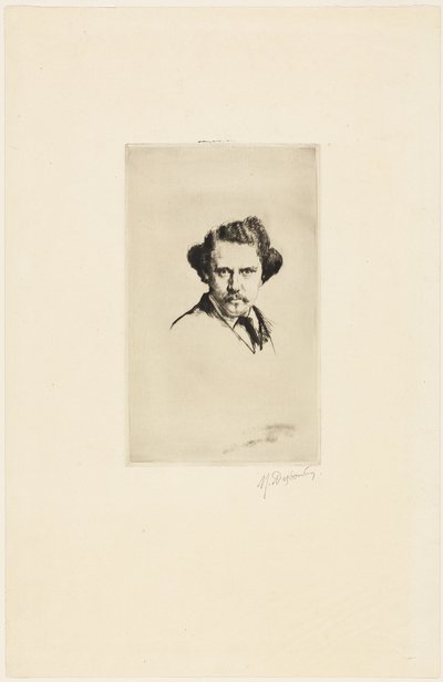 Ritratto di Alfred Cadart da Marcellin Gilbert Desboutin