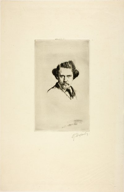 Ritratto di Alfred Cadart, 1875 da Marcellin Gilbert Desboutin