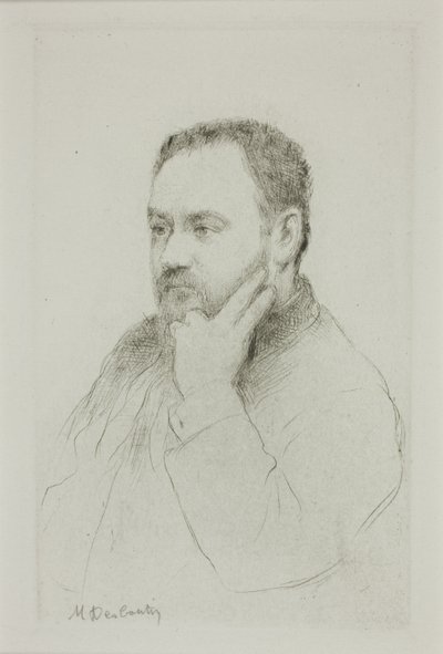 Ritratto di Emile Zola da Marcellin Gilbert Desboutin