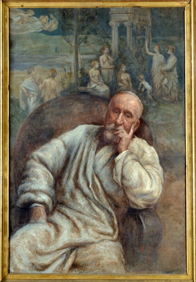 Ritratto del pittore Pierre Cecil Puvis de Chavanne da Marcellin Gilbert Desboutin