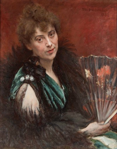 Donna con ventaglio, 1892 da Marcellin Gilbert Desboutin