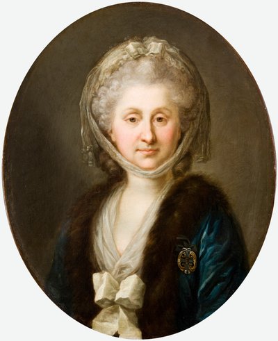 Polacco: Ritratto di Ludwika Zamoyska nata Poniatowska, nata Poniatowska da Marcello Bacciarelli