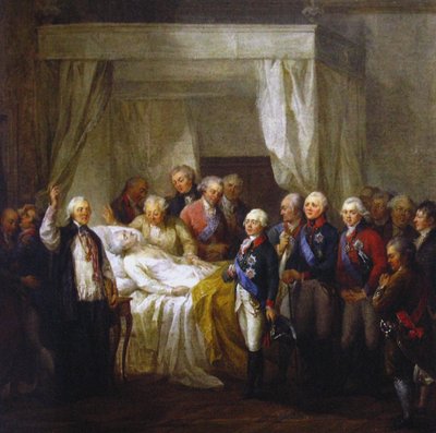 La morte di Stanislao II Augusto Poniatowski, dopo il 1798 da Marcello Bacciarelli