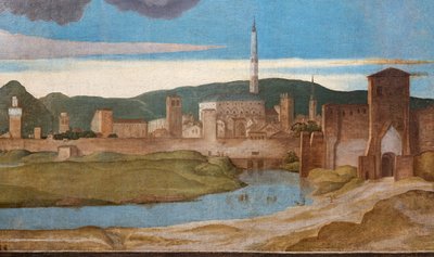 Dettaglio della città di Vicenza da Marcello Fogolino