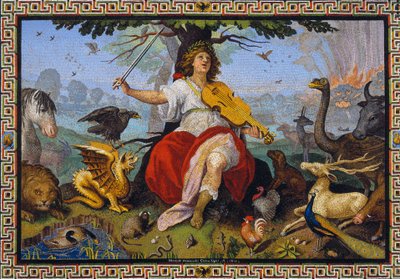 "Orfeo" Mosaico di Marcello Provenzale (1577-1639) 1618 da Marcello Provenzale
